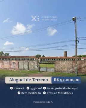 Aluguel - Terreno Augusto Montenegro - 15.500m2