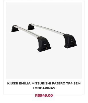Rack de Teto para Mitsubishi Pajero TR4 sem Longarinas
