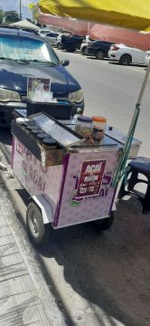 VENDO CARRINHO DE AÇAÍ COMPLETO COM PLACAS DE GEL E SOMBREIRO 