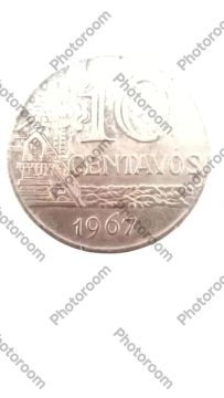 Moeda antiga de 10 Centavos de 1967