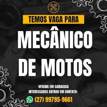 Vaga para mecânico de motos em Cariacica.