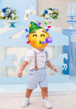 Conjunto 1 ano menino shein