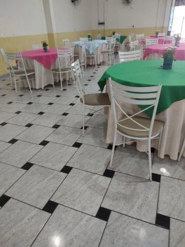  Salão de Festas ,Mesa e cadeiras , Decoração 