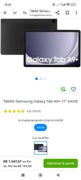 Tablet Samsung Galaxy Tab A9+ 11" 64GB