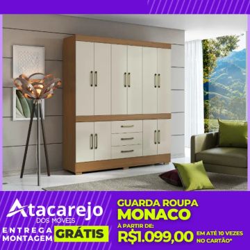 Guarda Roupa Casal Entrega e Monta Grátis 