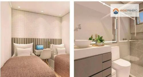 Apartamento com 2 quartos à venda por R$ 420.000 - Santa Branca - Belo Horizonte/MG