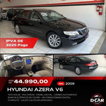 Hyundai Azera 3.3 V6 2009 Teto solar Completo