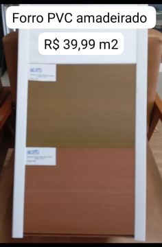 Forro PVC Amadeirado - R$ 39,99 m2