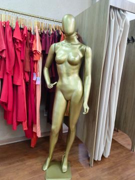 Manequin Dourado para Loja de Roupas