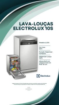 Lava Louças Electrolux 10 Serviços Inox Nova