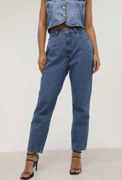 Calça Jeans Lança Perfume Mom Azul - Novo 