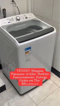 Máquina Panasonic 16kg