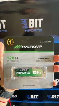  SSD 128GB M.2 Sata | MACROVIP | Novo Lacrado | Original