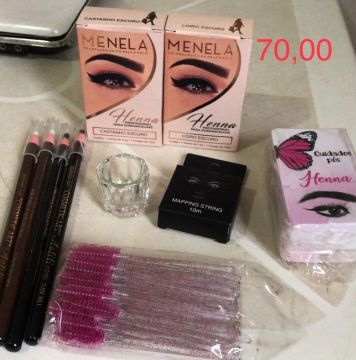 Kit Henna para Sobrancelhas - Castanho e Loiro Escuro