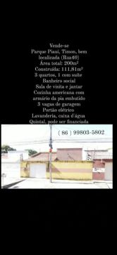VENDE-SE PARQUE PIAUÍ-TIMON 