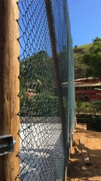Preço mais baixo de Fortaleza Alambrado revestido em PVC azul ou verde várias altura 