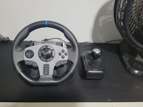 Volante Gamer PXN-V9 Para PS3, PS4, Xbox E PC, Com Vibração E Câmbio