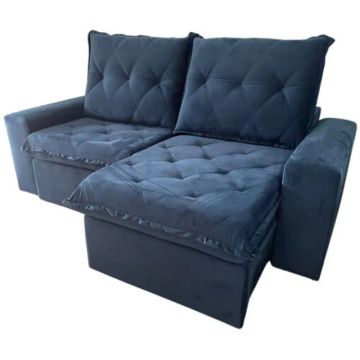 Sofá retrátil reclinável com pés de madeira + molas Bonnel!!?tt7621