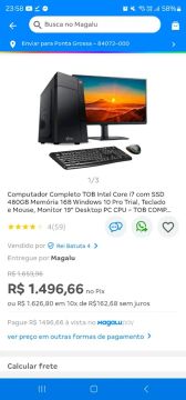 Computador Completo TOB Intel Core i7