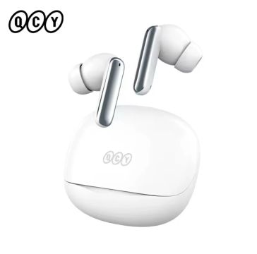 QCY MeloBuds N50,Bluetooth 5.4 com Cancelamento de Ruído, 28h (Branco)