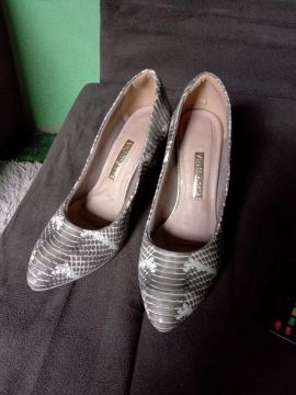 Sapatos de Salto Snake Print