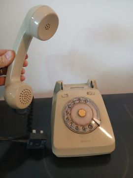 Telefone de disco Siemens anos 80