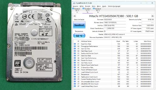HD´s Notebooks SATA Semi-Novos de 500GB