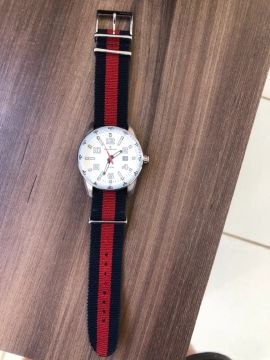 Relógio Masculino Jean Vernier + Pulseira Gucci 