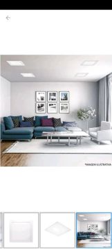 Luminária embutida 24w luz branca kit