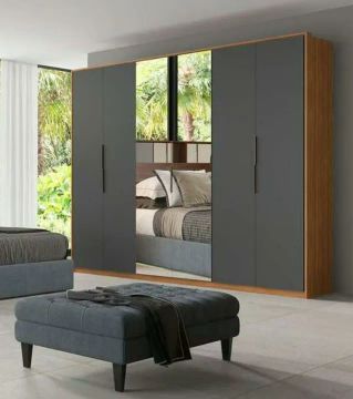guarda roupa casal atrice com espelho 