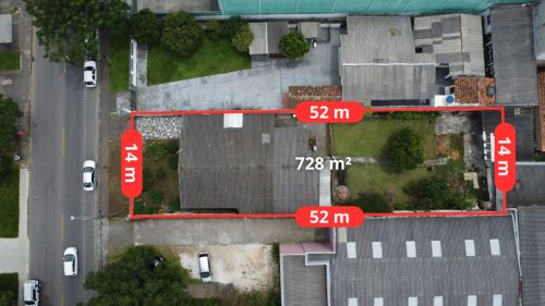 Terreno de 728 m², localizado no bairro Boqueirão em Curitiba/PR