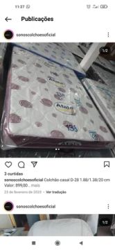 COLCHÃO DE CASAL D33 NOVO 
