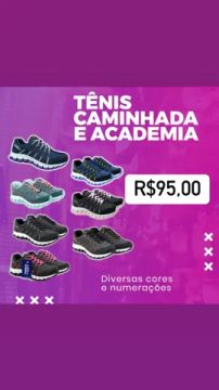 Tenis para caminhada trabalho 