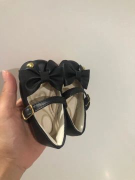 Sapatilhas Bebê Menina com Laço - Tamanho 17