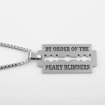 Colar Gangster - By Order of the Peaky Blinders - Gillette, Navalha, lâmina (Tommy Shelby)