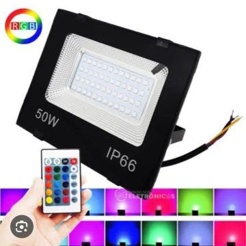 Refletor Led Smd Eco 50w Ip66 Rgb 