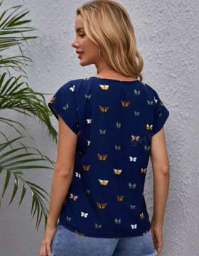 Blusa azul marinho