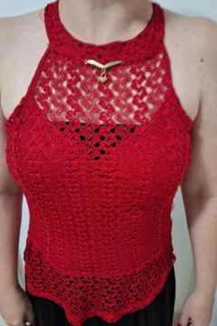 Blusa feminina vermelha