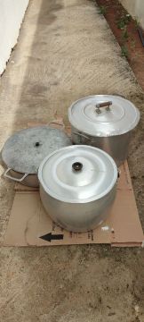 Conjunto de Panelas de Alumínio - Usado