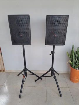 Par de Caixas de Som ativa e passiva top