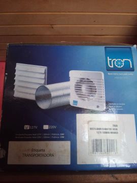 Ventilador/Exaustor Axial Tron 127V 100mm Branco
