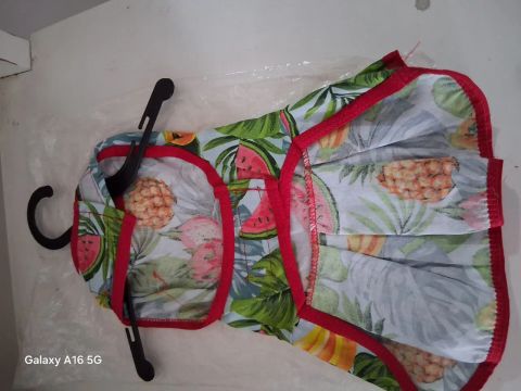 Vestido para Cachorro - Tamanho P - Tropical