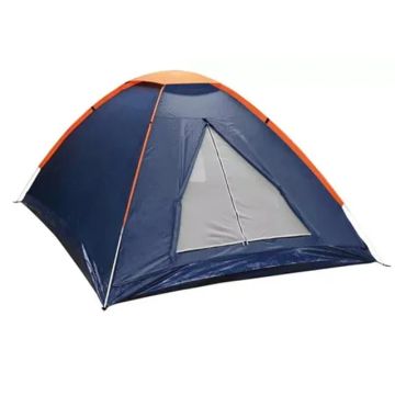 Barraca Acampamento 3 Pessoas  Super Reforçada- Azul e Laranja