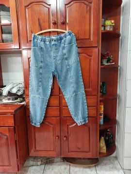 Calça Jeans Jogger Azul Claro