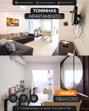 [VENDA] Apartamento todo mobiliado na praia das Toninhas - Ubatuba SP
