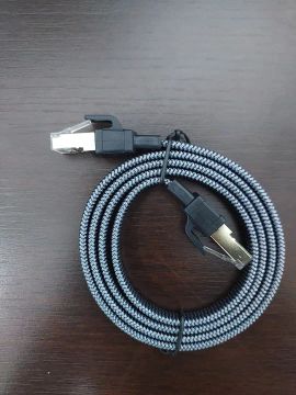 Cabo de Rede Ethernet RJ45 CAT8 Trançado - 1 Metro