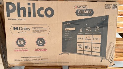 TV Philco 50? PTV50G7PR2CSB - Tela Quebrada / Sistema Roku / Dolby / Peças OK