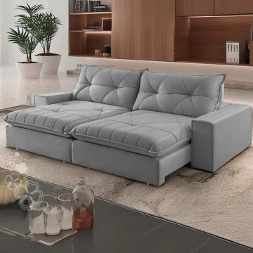SOFÁ RETRÁTIL RECLINÁVEL MOLAS ENSACADAS E ESPIRAIS ALTA PERFORMANCE!! 6T67T