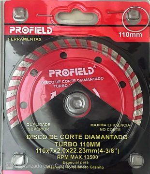 Disco de Corte Diamantado Turbo 110mm