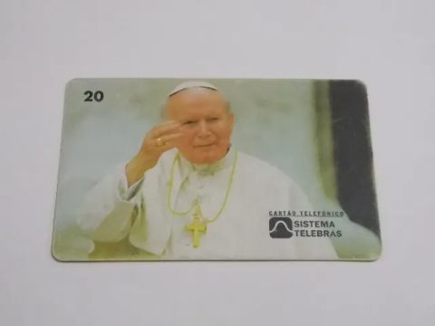 Cartão Telefônico Papa João Paulo II - 1997 - colecionador